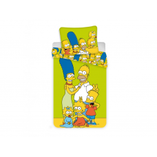 DĚTSKÉ POVLEČENÍ- Simpsons family green 140/200cm 70/90cm
